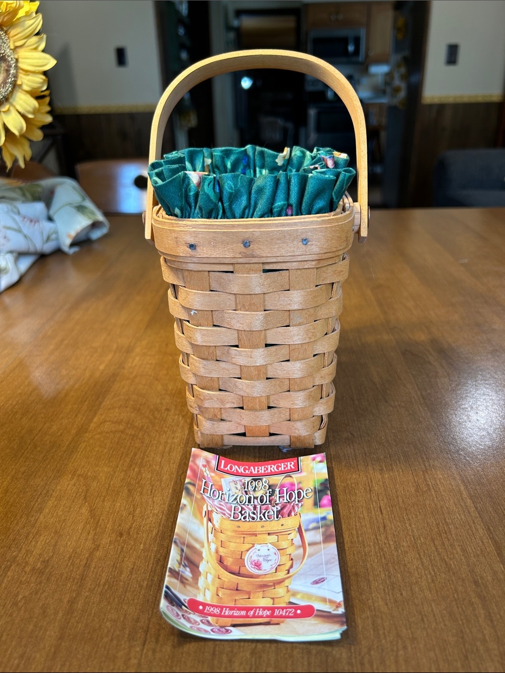 Longaberger 1998 Horizon of Hope Woven Basket